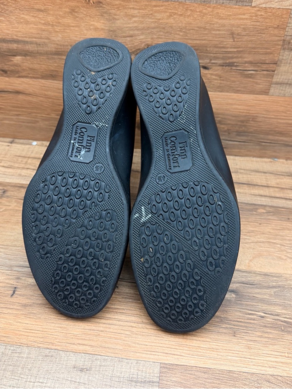 Finn Comfort Black Leather Adjustable Strap Slingback Sandals Size 8.5 A - Picture 8 of 8
